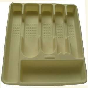 Rubbermaid 2925 Large Cutlery Tray Almond:  Kitchen 