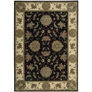  Nourison Cambridge Black Orienatal Border 53 x 74 Rug 