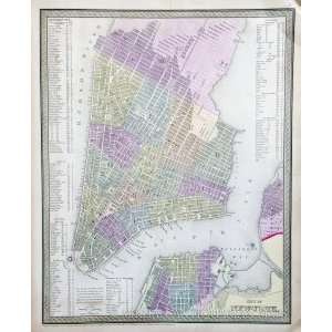  Mitchell Map of New York City (1852)