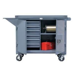   Heavy Duty Mobile Cart with Lock Guard and Vise Shelf: Office Products