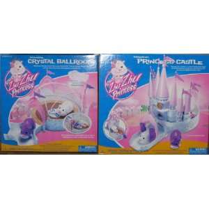  Zhu Zhu Princess Castle and Crystal Ballroom Set (Hamsters 