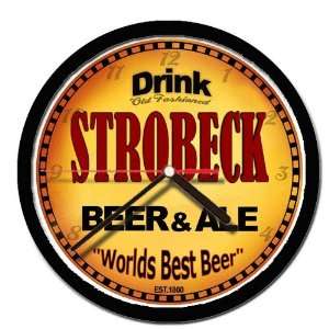  STROBECK beer and ale cerveza wall clock: Everything Else