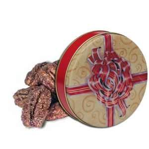 lb Bavarian Style Cinnamon Roasted Pecans Tin   Red Bow:  