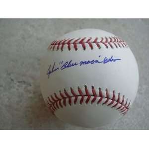  Blue Moon Odom Autographed Baseball   with   Inscription 