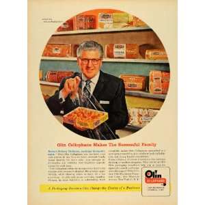  1957 Ad Olin Cellophane Plastic Bread Robert Dickens 