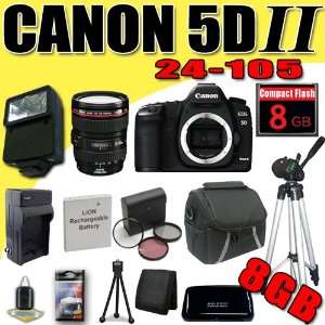 : Canon EOS 5D Mark II 21.1MP Digital SLR Camera w/ EF 24 105mm f/4 L 