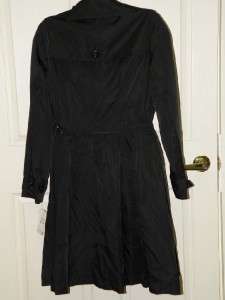 Style & Co Black Jacket Women RAIN Trench coat NWT$109  