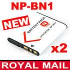 2x Battery for Sony NP BN1 Cyber shot DSC W320 DSC W350 DSCW320 