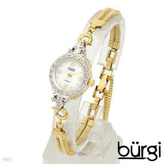 10ctw Burgi GoldTone Womens Diamond Watch Wristwatch  