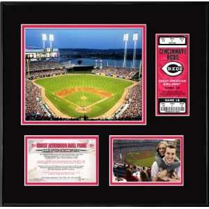 Cincinnati RedsGreat American Ball Park Ticket Frame  