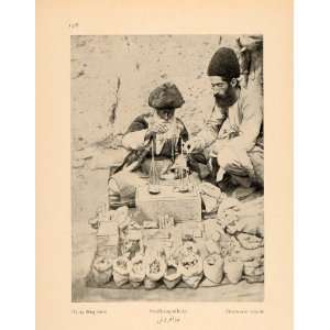 1926 Iranian Drug Medicine Seller Street Iran Print   Original 