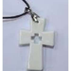 WHITE CROSS QBP SCALAR ENERGY PENDANT (can be registered) Has Cross in 