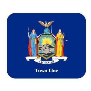  US State Flag   Town Line, New York (NY) Mouse Pad 