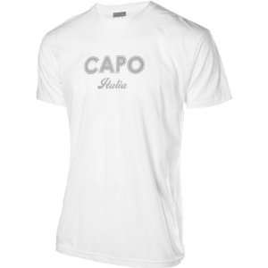  Capo Italia T Shirt   Short Sleeve   Mens White, M 