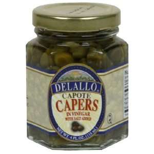  Delallo, Capers Capote, 4 OZ (Pack of 12): Health 