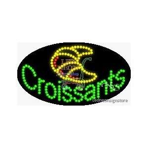  Croissants LED Business Sign 15 Tall x 27 Wide x 1 Deep 