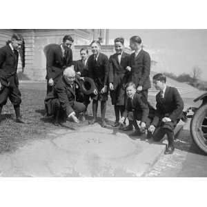  1924 photo Overman playing marbles, 4/26/24: Home 