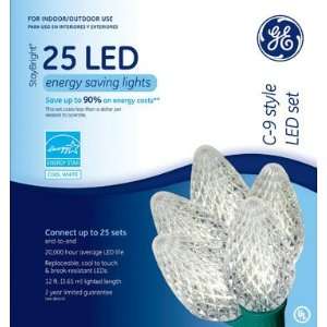   GE 7 90902 GE Stay Bright C9 LED Light Set   Cool White Home