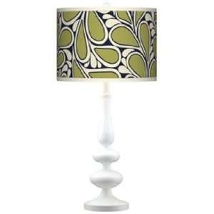   Stacy Garcia Rain Metal Giclee Paley White Table Lamp: Home & Kitchen