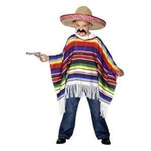 Youth Mexican Serape Poncho Child Costume Pancho (Ships Today 