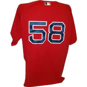 Jonathan Papelbon #58 Red Sox 2010 Game Worn Red Jersey (52) (LH818338 