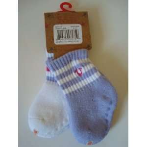   Boy Girl 2 Pair Logo Ankle Quarter Socks, Size 0   12 Months: Baby