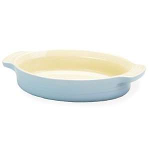 Le Creuset Stoneware 9 1/2 Inch Oval Dish, Light Blue  
