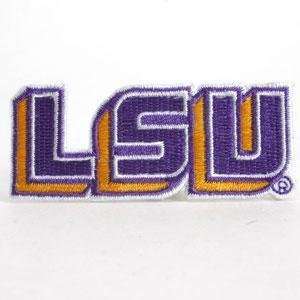  LSU Emroidered Stick On Patch: Sports & Outdoors