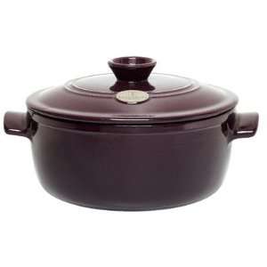    7 Quart Flame Round Stew Pot Color: Figue: Kitchen & Dining