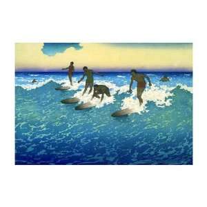 Hawaii Surf Riders by Hawaiian Classic. Size: 18 inches width by 12 