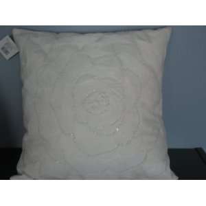  Waterford Carleen 16 By 16 inch Pillow, White: Home 