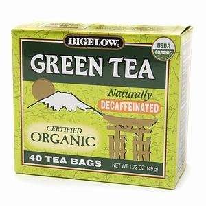 Bigelow Organic Decaffeinated Green Tea: Grocery & Gourmet Food