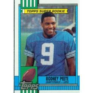  1990 Topps #351 Rodney Peete   Detroit Lions (Football 