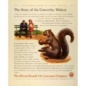   Walnut Cartoon Park Father & Girl   Original Print Ad