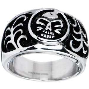   : Size 10   316L Surgical Stainless Steel Tribal Skull Ring: Jewelry
