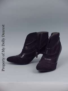 Studio 1940 Size 7 Low Shaft Black High Heeled Boots  