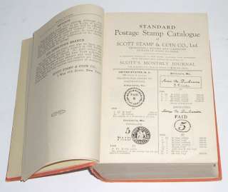 Scott 1928 Standard Postage Stamp Catalogue Catalog  