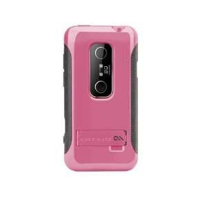  Case Mate HTC EVO 3D Pop Case   Pink & Grey Cell Phones 