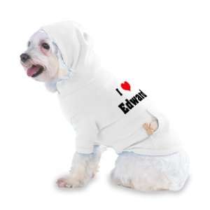   Edward Hooded T Shirt for Dog or Cat X Small (XS) White: Pet Supplies