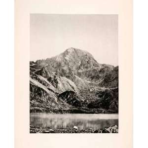  1904 Photogravure Blue Lake Cauterets Pyrennes National 