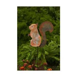  Ceramic Squirrel Staked   (Outside Ornaments) (Squirrel 