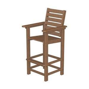  Poly Wood CCB30TE Captain Chair Outdoor Bar Stool: Home 