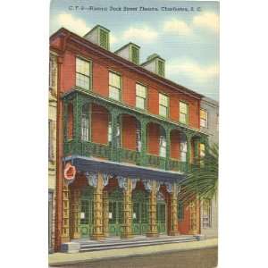   Postcard   Historic Dock Street Theatre   Charleston South Carolina