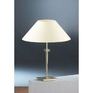 Holtkotter 6121 PBBB CCO One Light Table Lamp, Polished Brass/Brushed 