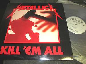   Kill Em All LP Megaforce original 83 RARE STERLING stamps mrI 069 NM