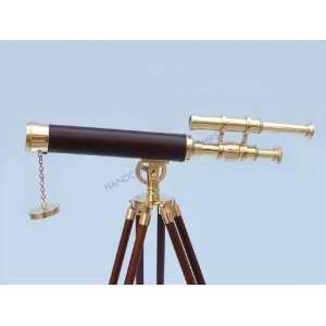 Brass Telescope on Stand 28   Leather   Brass Telescopes Spyglasses 