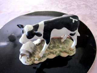 HOMCO Black & White Cow with Spilled Milk Can 1459 Home Interior 