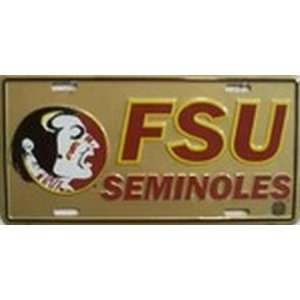 FSU Florida State University Seminoles   College LICENSE PLATES Plate 