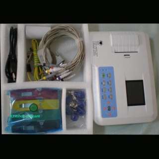 channel Color ECG EKG machine with Free PC software 