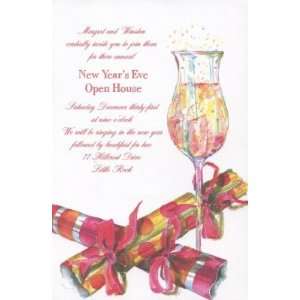 Poppers n Punch, Custom Personalized New Years Parties Invitation, by 